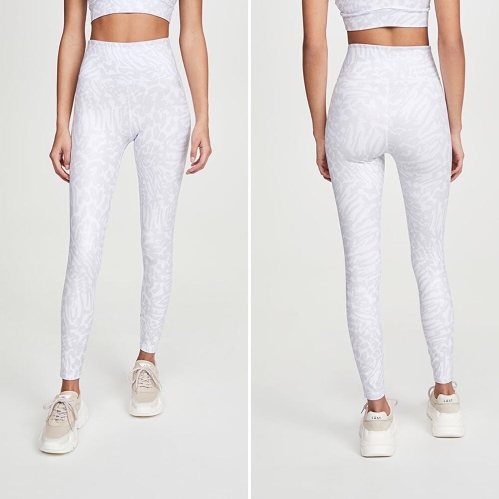 Good American Foil Leopard Print Leggings